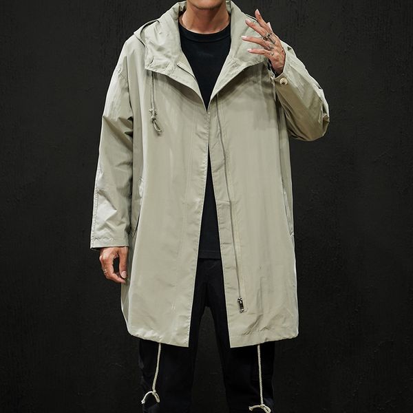 men's windbreaker long coat 2020 spring and autumn new loose trend handsome fashion cloak casual coat men's clothing, Tan;black
men's windbreaker long coat 2020 spring and autumn new loose trend handsome fashion cloak casual coat men's clothing, Tan;black