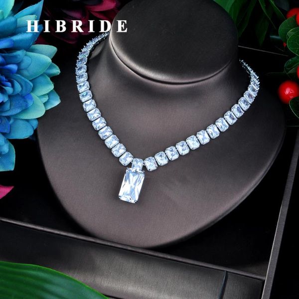 hibride luxury cubic zirconia necklace rectangle shape full cz pendant necklace for women dress accessories bijoux n-944, Silver
hibride luxury cubic zirconia necklace rectangle shape full cz pendant necklace for women dress accessories bijoux n-944, Silver