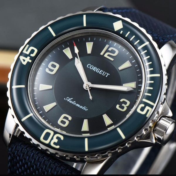 corgeut 45mm sport design clock luxury brand mechanical luminous hands automatic self-wind vintage mens watch, Slivery;brown
corgeut 45mm sport design clock luxury brand mechanical luminous hands automatic self-wind vintage mens watch, Slivery;brown