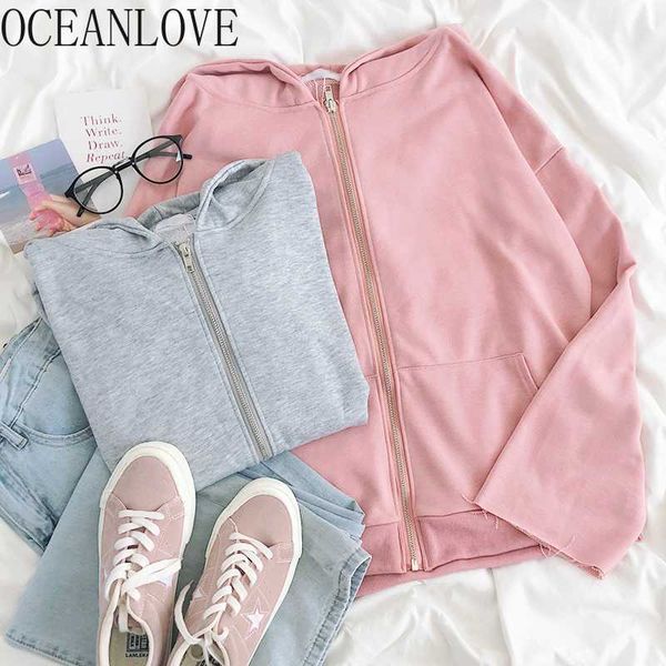 oceanlove janpan style pink sweatshirt zipper autumn 2020 hooded hoodie kawaii solid student clothes hoodies women 18067, Black
oceanlove janpan style pink sweatshirt zipper autumn 2020 hooded hoodie kawaii solid student clothes hoodies women 18067, Black