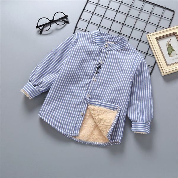 boys shirt plus velvet children korean thick cotton shirt autumn and winter shirt embroidered stripes baby boy clothes, White;black
boys shirt plus velvet children korean thick cotton shirt autumn and winter shirt embroidered stripes baby boy clothes, White;black
