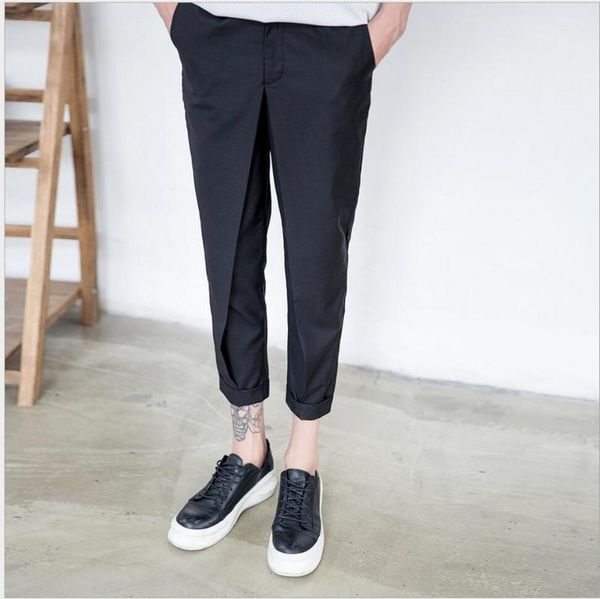 new men casual pants crimping slim hypotenuse ankle length pants fashion plus size trousers skirt culottes m-5xl, Black
new men casual pants crimping slim hypotenuse ankle length pants fashion plus size trousers skirt culottes m-5xl, Black