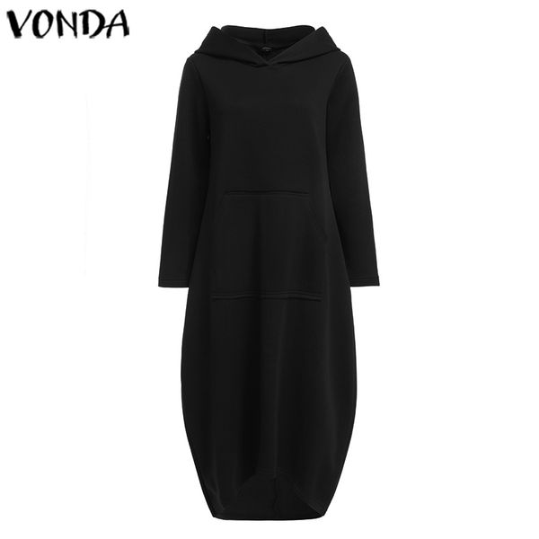 winter autumn hoodies dress vonda 2020 female sweatshirt pullover casual loose pockets long sleeve dress plus size vestidos 5xl, Black;gray
winter autumn hoodies dress vonda 2020 female sweatshirt pullover casual loose pockets long sleeve dress plus size vestidos 5xl, Black;gray