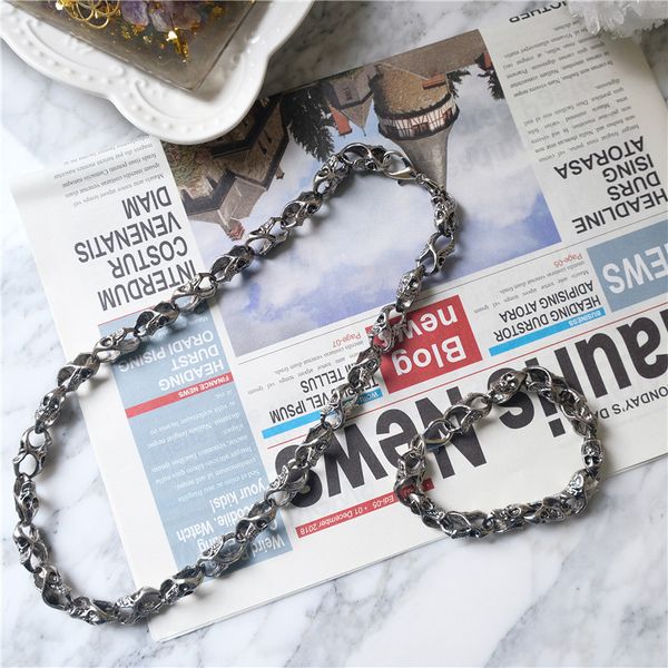 fashion new exaggerated retro double-sided ghost head bracelet handmade wild jewelry sale, Black
fashion new exaggerated retro double-sided ghost head bracelet handmade wild jewelry sale, Black