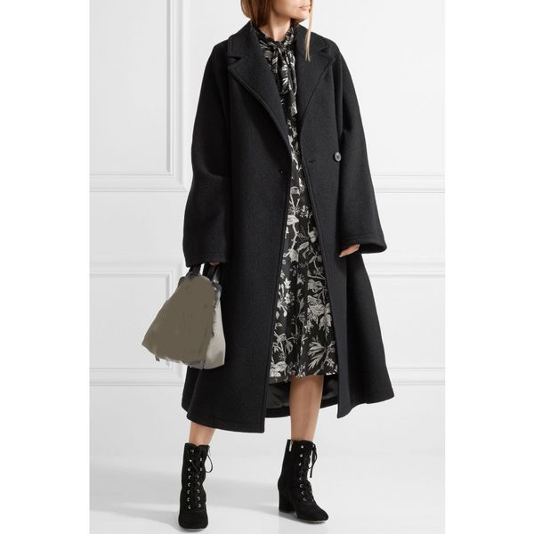 women's wool & blends casaco feminino 2021 autumn winter women oversized cassic simple maxi long coat female loose outerwear manteau fe, Black
women's wool & blends casaco feminino 2021 autumn winter women oversized cassic simple maxi long coat female loose outerwear manteau fe, Black
