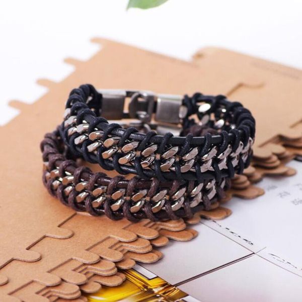 punk style design leather bracelet wide cuff hollow bracelet for men jewelry wholesale stainless steel bracelets, Black
punk style design leather bracelet wide cuff hollow bracelet for men jewelry wholesale stainless steel bracelets, Black