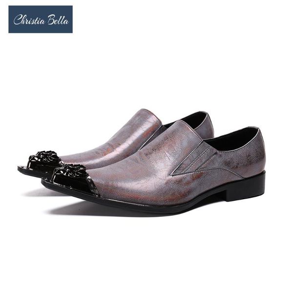 christia bella designer party formal men shoes metal pointed toe real leather men dress shoes business leather slip on, Black
christia bella designer party formal men shoes metal pointed toe real leather men dress shoes business leather slip on, Black