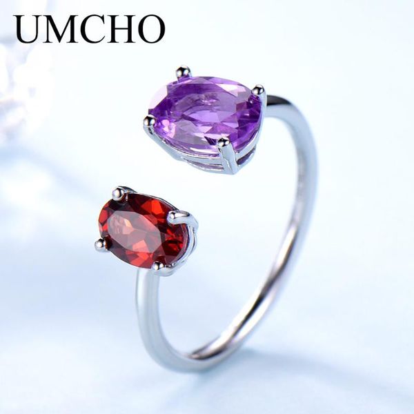 umcho 10.7ct natural amethyst garnet ring various gemstone solid 925 sterling silver engagement rings for women fine jewelry, Golden;silver
umcho 10.7ct natural amethyst garnet ring various gemstone solid 925 sterling silver engagement rings for women fine jewelry, Golden;silver