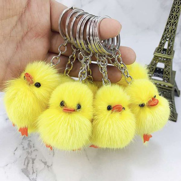 2020 cute pompom keychain real fur yellow duck car key pendant animal children toy gifts for women bag pendant, Silver
2020 cute pompom keychain real fur yellow duck car key pendant animal children toy gifts for women bag pendant, Silver