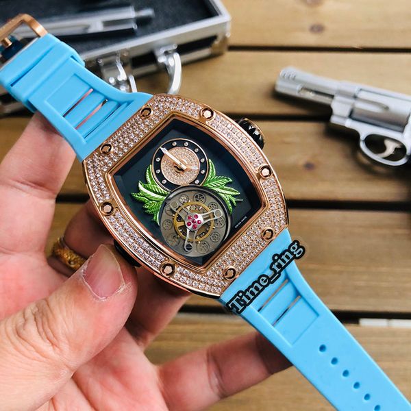 version rm19-02 skeleton dial rose gold diamond case japan miyota automatic movement sapphire mens watch white rubber strap watches, Slivery;brown
version rm19-02 skeleton dial rose gold diamond case japan miyota automatic movement sapphire mens watch white rubber strap watches, Slivery;brown