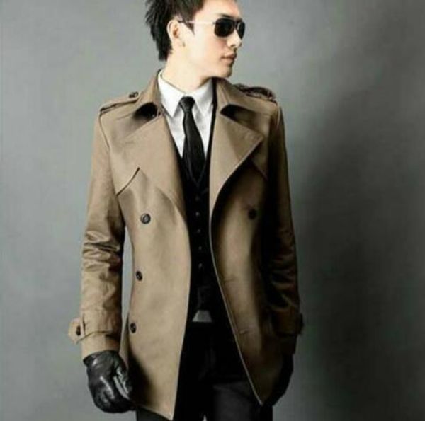 spring and autumn slim shore trench coat men medium-long overcoat long sleeve mens clothing business outerwear fashion, Tan;black
spring and autumn slim shore trench coat men medium-long overcoat long sleeve mens clothing business outerwear fashion, Tan;black