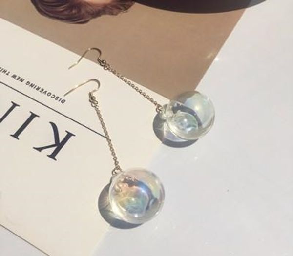 new korean transparent bubble ball glass water inside drop pendant earrings for women female girl trendy01, Golden;silver
new korean transparent bubble ball glass water inside drop pendant earrings for women female girl trendy01, Golden;silver