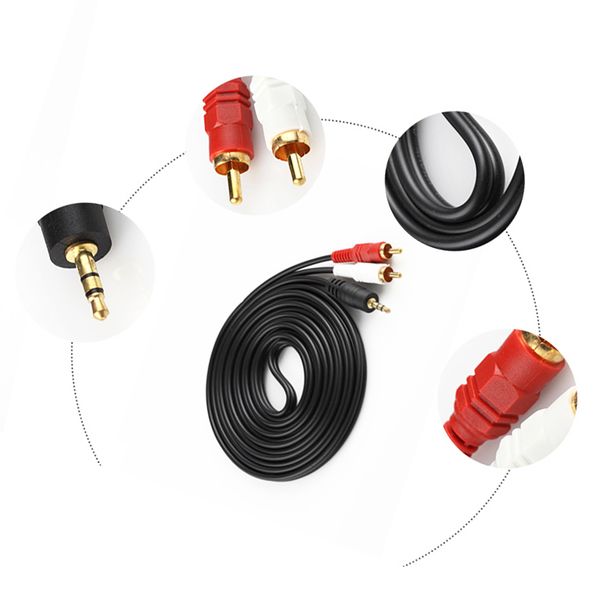 3m audio cable stereo 3.5mm to 2-male rca adapter for speaker stereo receiver pc computer
3m audio cable stereo 3.5mm to 2-male rca adapter for speaker stereo receiver pc computer