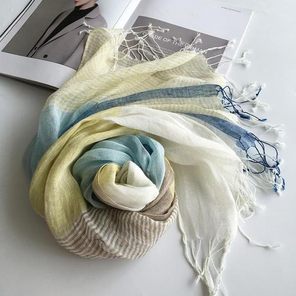 style spring summer autumn winter scarf cotton and linen solid color long women's scarves shawl fashion men scarf t200818, Blue;gray
style spring summer autumn winter scarf cotton and linen solid color long women's scarves shawl fashion men scarf t200818, Blue;gray