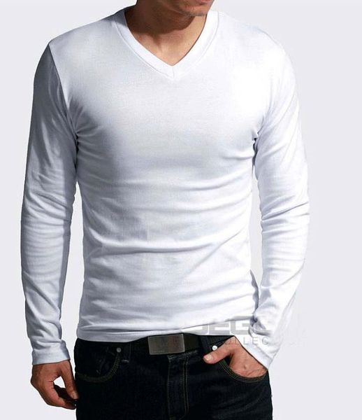 men's t-shirts fshion elastic mens t-shirt v-neck long sleeve men t shirt for male lycra and cotton man clothing tshirt tees, White;black
men's t-shirts fshion elastic mens t-shirt v-neck long sleeve men t shirt for male lycra and cotton man clothing tshirt tees, White;black