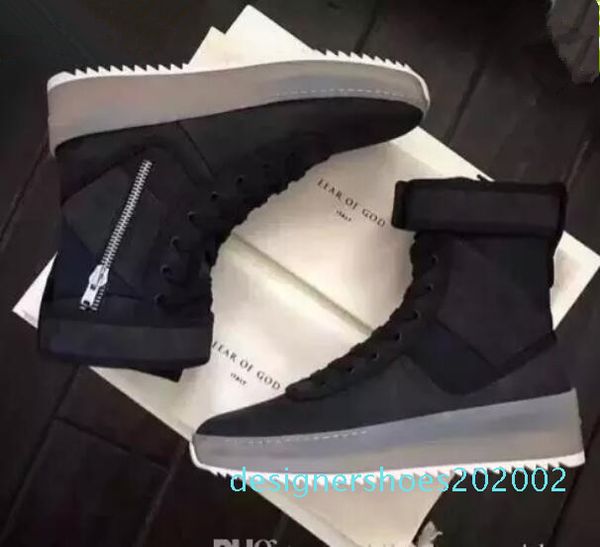 fear of god military sneakers hight army boots mens and women fashion shoes martin boots d02, Black
fear of god military sneakers hight army boots mens and women fashion shoes martin boots d02, Black