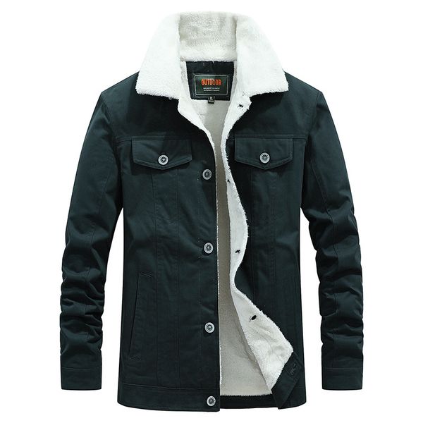 men's down & parkas brand winter jacket men parka coat thick warm fleece single breasted cotton male hombre, Black
men's down & parkas brand winter jacket men parka coat thick warm fleece single breasted cotton male hombre, Black