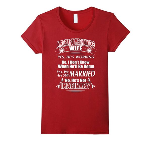 2019 new arrival t shirt casual men clothing aircraft mechanic's wife: he's not imaginary tee shirt
2019 new arrival t shirt casual men clothing aircraft mechanic's wife: he's not imaginary tee shirt