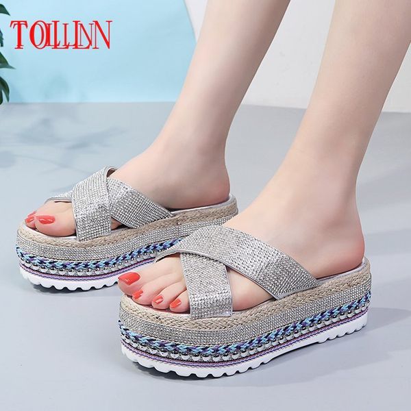 2020 summer new crystal roman women's sandals open toe slipper platform platform women's shoes sandals, Black
2020 summer new crystal roman women's sandals open toe slipper platform platform women's shoes sandals, Black