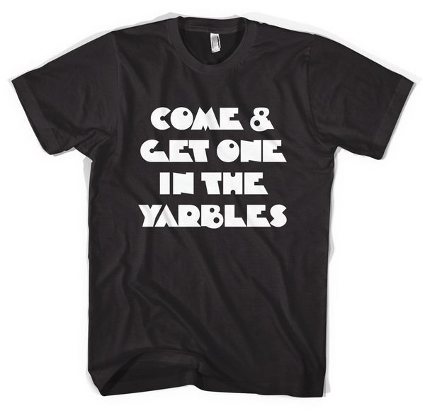 come & get one in the yarbles clockwork orange t-shirt all sizes colours 
come & get one in the yarbles clockwork orange t-shirt all sizes colours