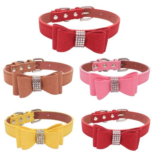 1pc adjustable dog cat collar soft fashion rhinestone bowknot for pet kitten puppy leather pet shining necklace supplies
1pc adjustable dog cat collar soft fashion rhinestone bowknot for pet kitten puppy leather pet shining necklace supplies
