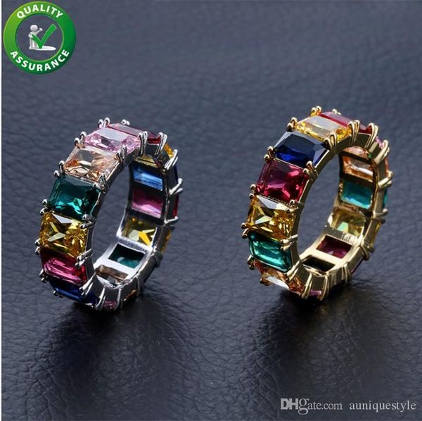hip hop mens diamond rings luxury designer jewelry iced out colorful cubic zircon finger ring gold silver micro pave cz classic men's p, Slivery;golden
hip hop mens diamond rings luxury designer jewelry iced out colorful cubic zircon finger ring gold silver micro pave cz classic men's p, Slivery;golden