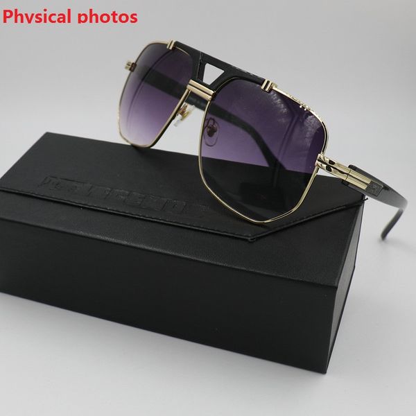 2020 man square metal sunglasses street hip-hop sunglasses contains black leather box, White;black
2020 man square metal sunglasses street hip-hop sunglasses contains black leather box, White;black