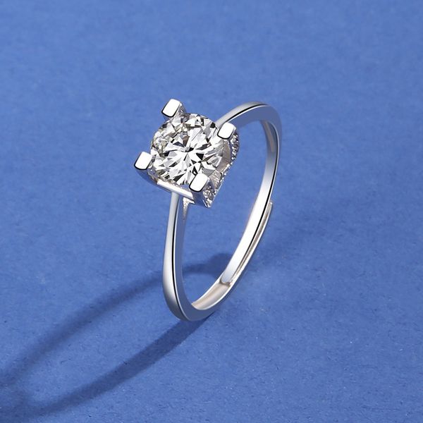 s925 sterling silver four-claw stone fashion jewelry wholesale korean style diamond-encrusted open ring stall
s925 sterling silver four-claw stone fashion jewelry wholesale korean style diamond-encrusted open ring stall