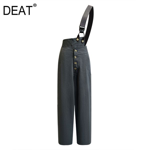 deat 2020 new autumn and winter high waist asymmetrical single chain strap buttons full length pants female trousers wn40502l, Black;white
deat 2020 new autumn and winter high waist asymmetrical single chain strap buttons full length pants female trousers wn40502l, Black;white