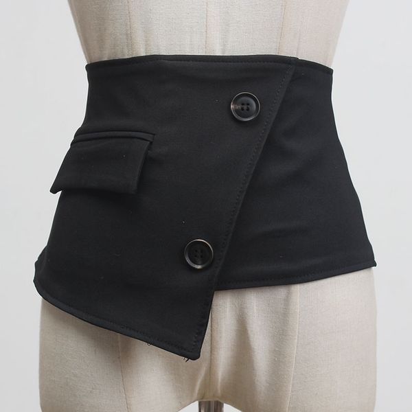 seebeautiful irregular wide belts female simple button back zipper cloth material girdle summer 2020 new fashion tide l395, Black;brown
seebeautiful irregular wide belts female simple button back zipper cloth material girdle summer 2020 new fashion tide l395, Black;brown