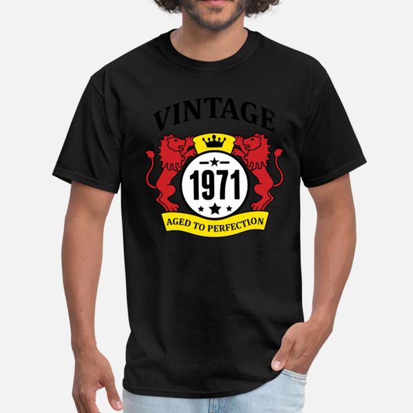 vintage 1971 aged to perfection t shirt men customize 100% cotton size s-3xl outfit graphic comical spring autumn slim shirt
vintage 1971 aged to perfection t shirt men customize 100% cotton size s-3xl outfit graphic comical spring autumn slim shirt