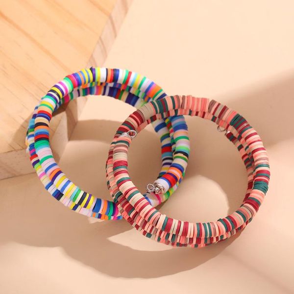 recyclable bohemian polymer clay disc beads waxed string bracelets for women femme boho mixed color fashion female beach jewelry, Golden;silver
recyclable bohemian polymer clay disc beads waxed string bracelets for women femme boho mixed color fashion female beach jewelry, Golden;silver