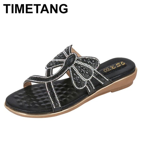 timetang bohemia summer women crystal flat sandals beach peep toe casual shoes non slip seaside lazy half slippers sandalia femi, Black
timetang bohemia summer women crystal flat sandals beach peep toe casual shoes non slip seaside lazy half slippers sandalia femi, Black