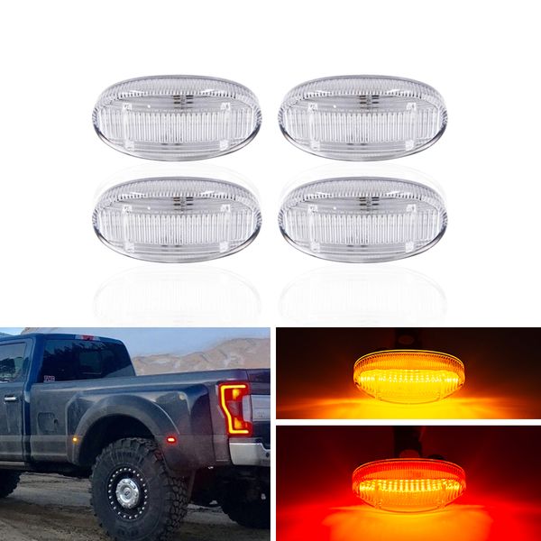 4x front amber rear red led side marker lights for f250 f350 f450 f550 super duty 2011-2020
4x front amber rear red led side marker lights for f250 f350 f450 f550 super duty 2011-2020