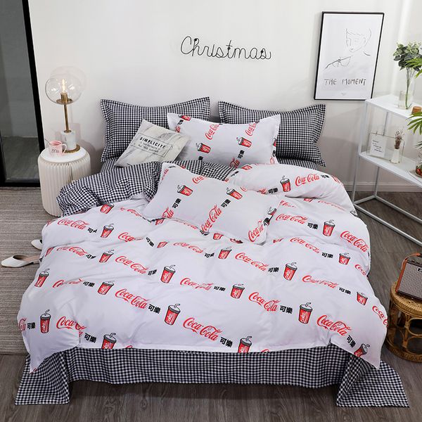 bedding sets white cartoon bedclothes twin full king quilt cover plaid bed flat sheet pillow cases simple duvet
bedding sets white cartoon bedclothes twin full king quilt cover plaid bed flat sheet pillow cases simple duvet