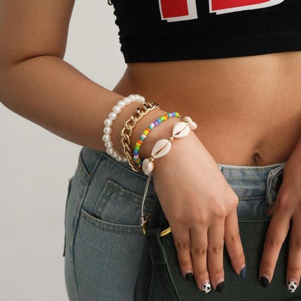 bluestar sea style beach bracelets seashell rainbow bracelet women bohemian adjustable hand woven shell colorful beads jewelry, Golden;silver
bluestar sea style beach bracelets seashell rainbow bracelet women bohemian adjustable hand woven shell colorful beads jewelry, Golden;silver