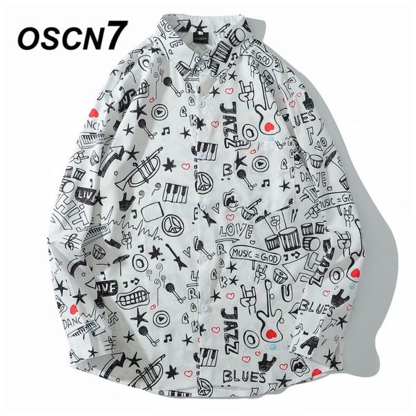 oscn7 casual printed long sleeve shirt men high high streetwear 2020 fall women shirt retro shirts harujuku mens x1022, White;black
oscn7 casual printed long sleeve shirt men high high streetwear 2020 fall women shirt retro shirts harujuku mens x1022, White;black