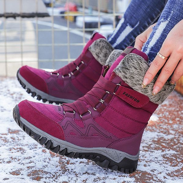 2020 women's snow boots cotton shoes winter plus velvet warmth platform snow boots leather high-women's shoes, Black
2020 women's snow boots cotton shoes winter plus velvet warmth platform snow boots leather high-women's shoes, Black