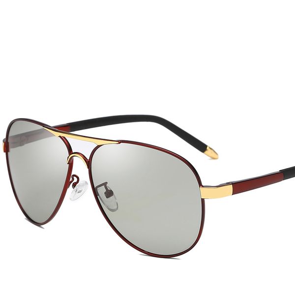 pilot pchromic sunglasses men polarized chameleon sunglass male change color day vision driving sun glasses eyewear lunette, White;black
pilot pchromic sunglasses men polarized chameleon sunglass male change color day vision driving sun glasses eyewear lunette, White;black