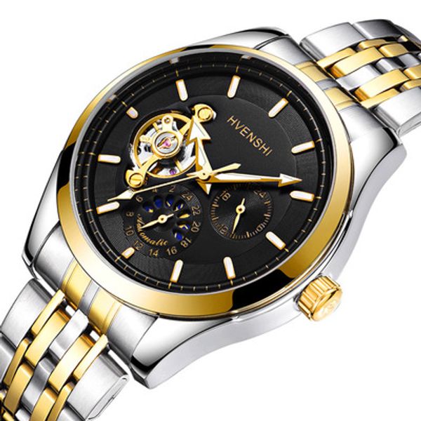 hvenshi mechanical watch men automatic hollow dial watch men luxury waterproof stainless steel wrist relogio, Slivery;brown
hvenshi mechanical watch men automatic hollow dial watch men luxury waterproof stainless steel wrist relogio, Slivery;brown