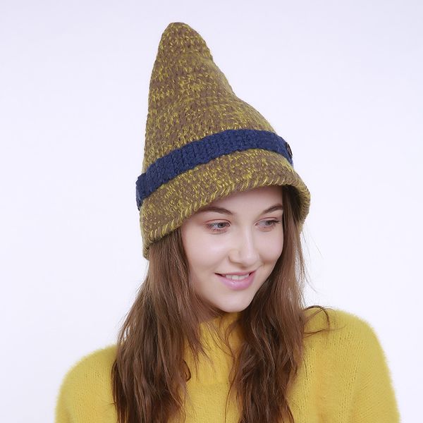 korean wool women hand made knit beanies bonnet bones skullies stripe fur knit hat ladies creative wool mixed color witch hat, Blue;gray
korean wool women hand made knit beanies bonnet bones skullies stripe fur knit hat ladies creative wool mixed color witch hat, Blue;gray