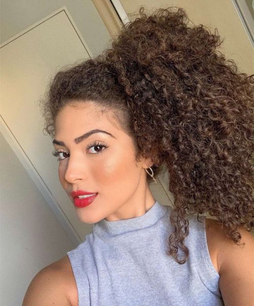 side part high soft curly ponytail hair piece women natural curly ponytail extension afro drawstring curly ponytail for women 120g, Black
side part high soft curly ponytail hair piece women natural curly ponytail extension afro drawstring curly ponytail for women 120g, Black