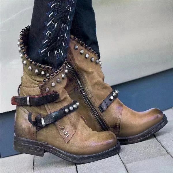 boots monerffi 2021 women autumn winter woman mid-calf pu leather round toe shoes low heel rivet cool motorcycle, Black
boots monerffi 2021 women autumn winter woman mid-calf pu leather round toe shoes low heel rivet cool motorcycle, Black