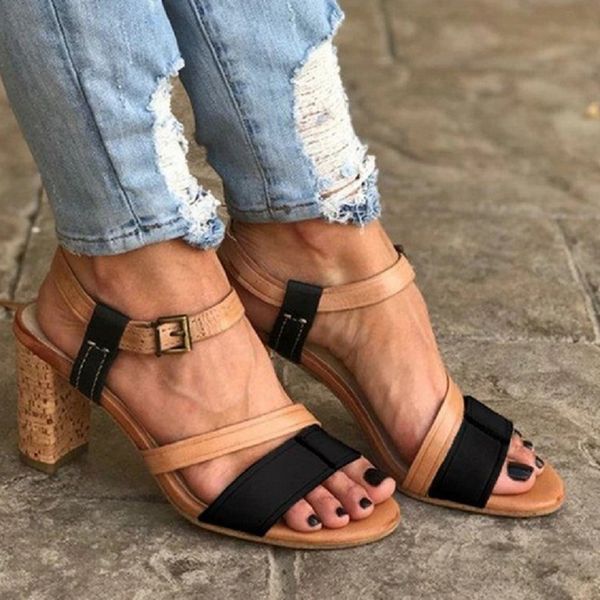 summer high heels women sandals gladiator mixed colors buckle strap ladies shoes open toe platform roman sandals zapatos mujer, Black
summer high heels women sandals gladiator mixed colors buckle strap ladies shoes open toe platform roman sandals zapatos mujer, Black