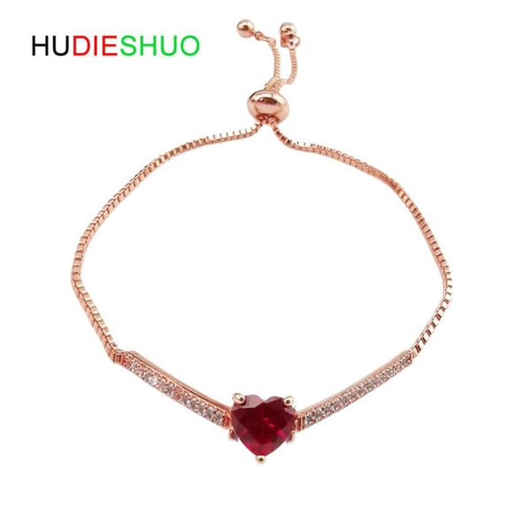 hudieshuo rose gold color bracelet brand adjustable length heart crystal cz bracelet for lover female, Black
hudieshuo rose gold color bracelet brand adjustable length heart crystal cz bracelet for lover female, Black