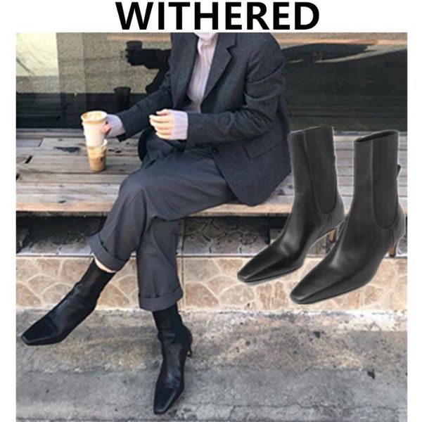 withered ins fashion blogger vintage square toe fashion genuine leather heel boots women shoes woman botas mujer shoes women, Black
withered ins fashion blogger vintage square toe fashion genuine leather heel boots women shoes woman botas mujer shoes women, Black