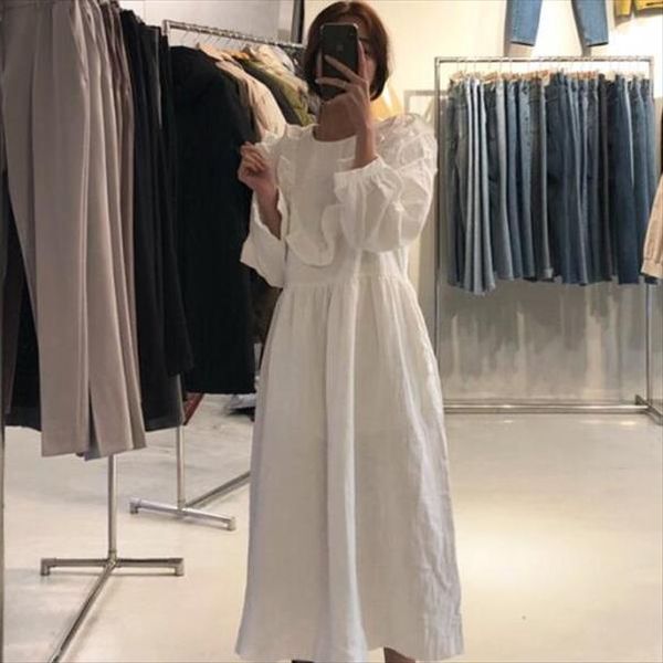 women long white ruffle skirt vintage style elegant plus size basic vestidos mujer robe femme ladies clothes dv552, Black
women long white ruffle skirt vintage style elegant plus size basic vestidos mujer robe femme ladies clothes dv552, Black