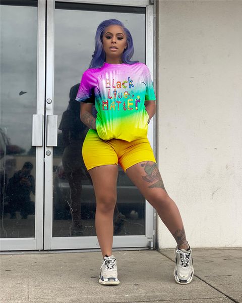 summer casual women tracksuits fashion trenf gradient color short sleeve 2 piece set new women two piece outfits, Gray
summer casual women tracksuits fashion trenf gradient color short sleeve 2 piece set new women two piece outfits, Gray