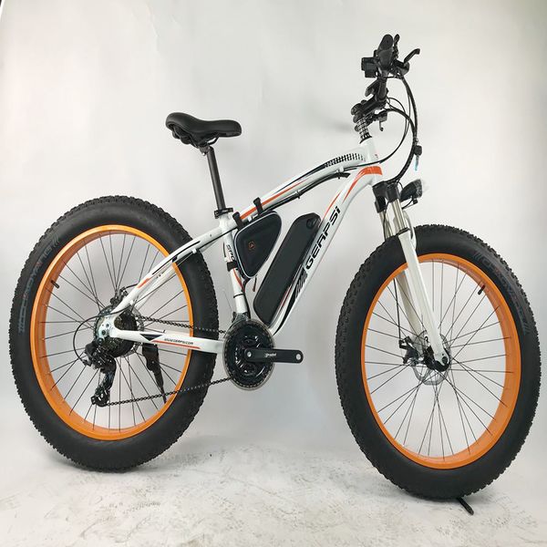 26-inch lithium battery snowmobile 48v10a pure electric endurance 21-speed transmission system disc brake aluminum alloy mountain bike, Silver;blue
26-inch lithium battery snowmobile 48v10a pure electric endurance 21-speed transmission system disc brake aluminum alloy mountain bike, Silver;blue