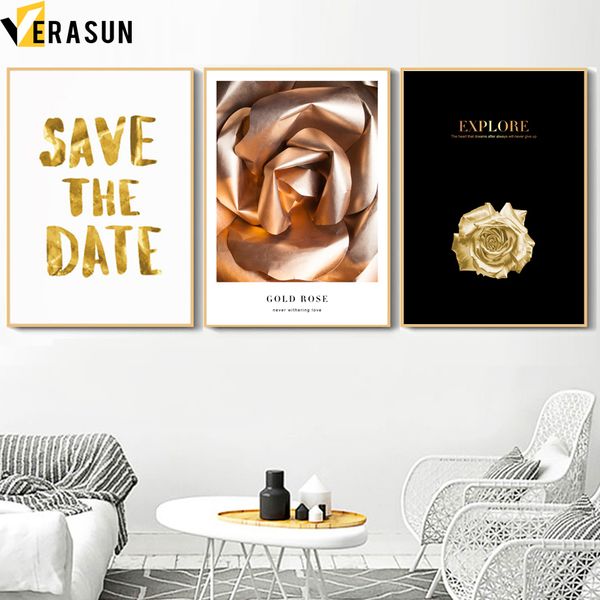 gold rose flower save the date quote wall art canvas painting nordic posters and prints wall pictures for living room home decor
gold rose flower save the date quote wall art canvas painting nordic posters and prints wall pictures for living room home decor